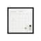 Martha Stewart Everette 18in. x 18in. Magnetic Calendar Dry Erase Board w/Blk Frame, w/Dry Erase Mrkr and 2 Mgnts BR-PM-MWP-4545-BK-MS - alternate 3